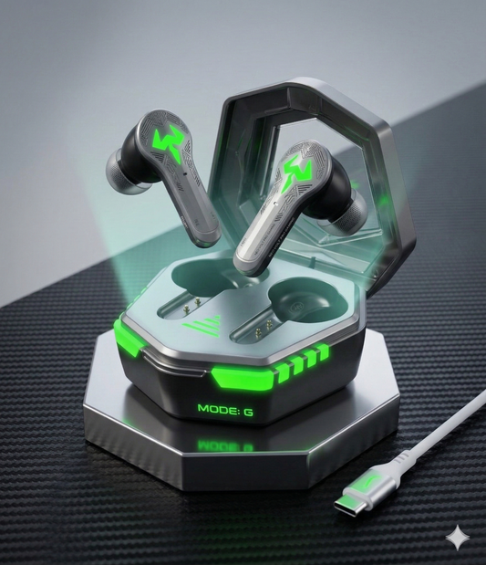 Ultra-Green Wireless Gaming Headset - Noise Cancelling